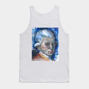 WOLFGANG AMADEUS MOZART watercolor portrait.2 Tank Top